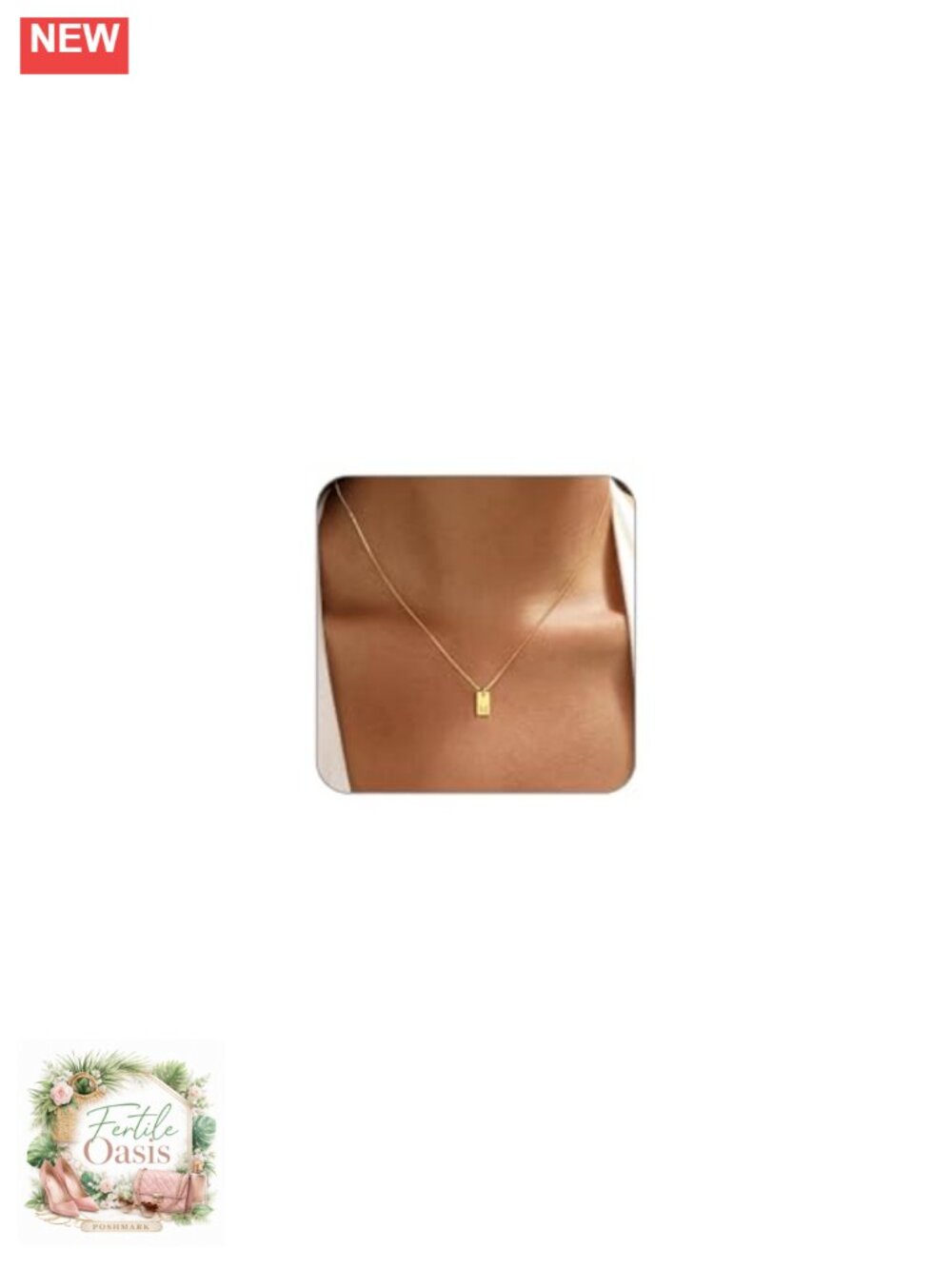 14k Gold Plated Initial Pendant Necklace for Women Letter A-Z Box Chain
